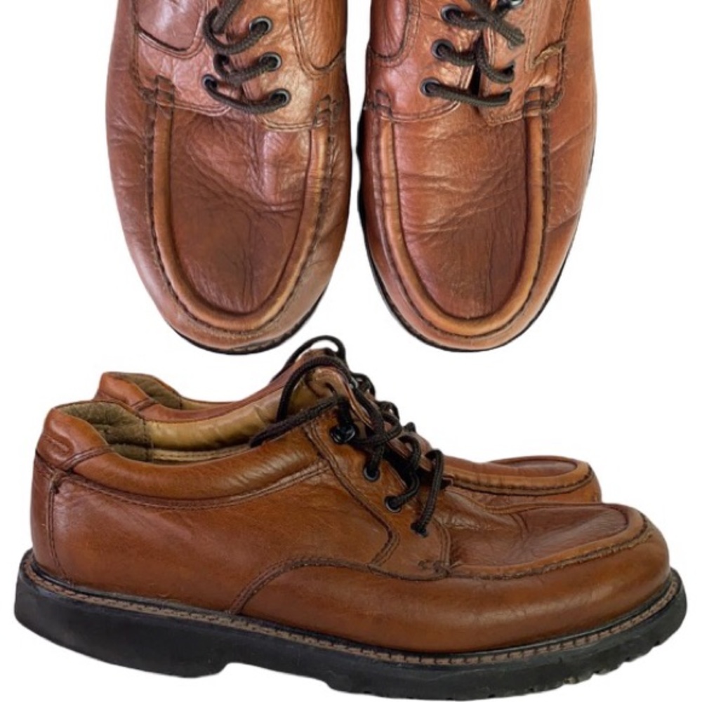 DOCKERS Men’s Leather Oil & Stain Resistant Shoes | 10 Wide